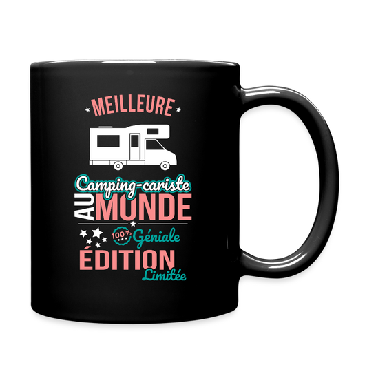 Mug uni - Meilleure Camping-cariste au monde - 100% géniale - noir