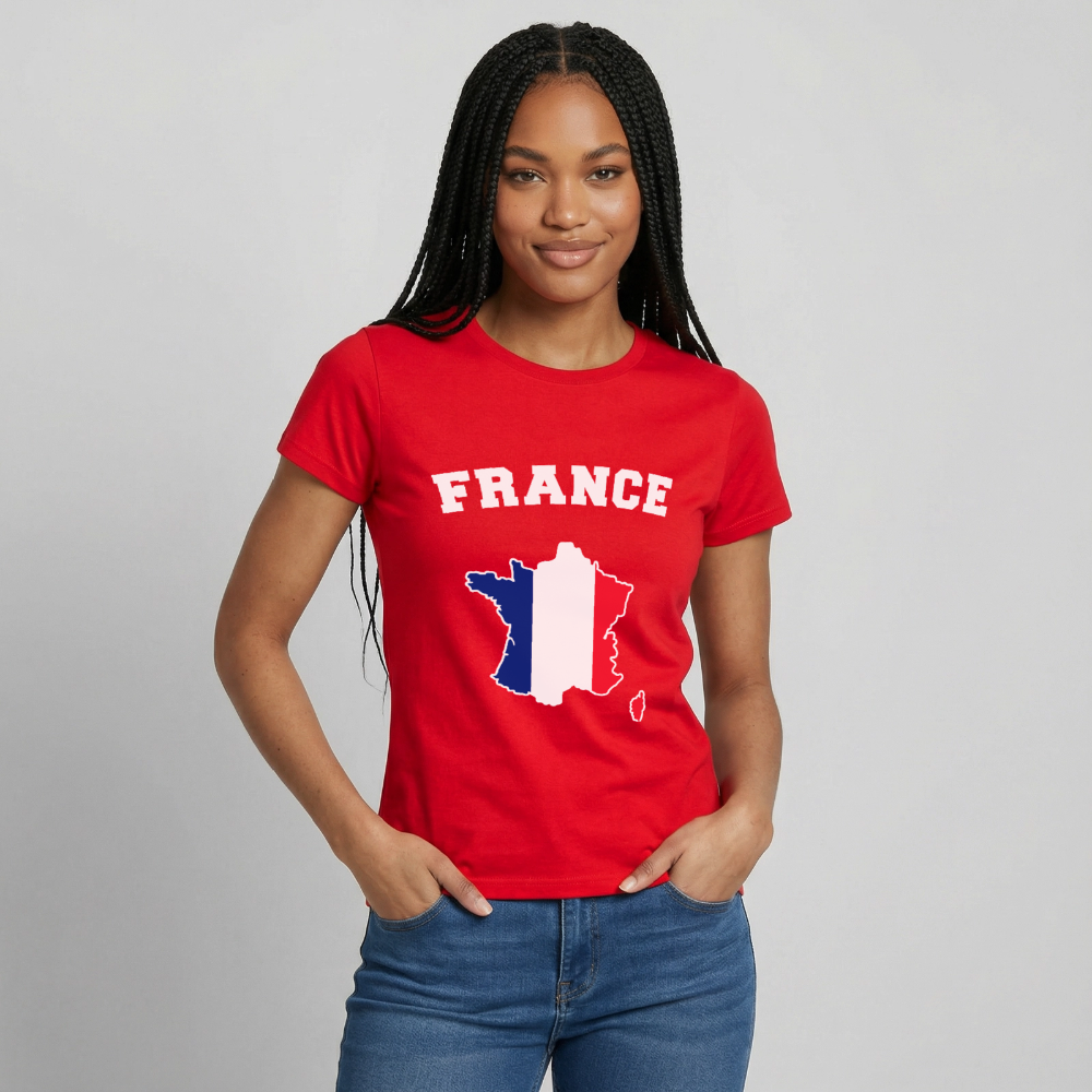 T-shirt Femme - France - rouge
