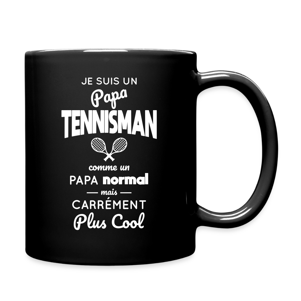Mug uni - Papa tennisman plus cool - noir