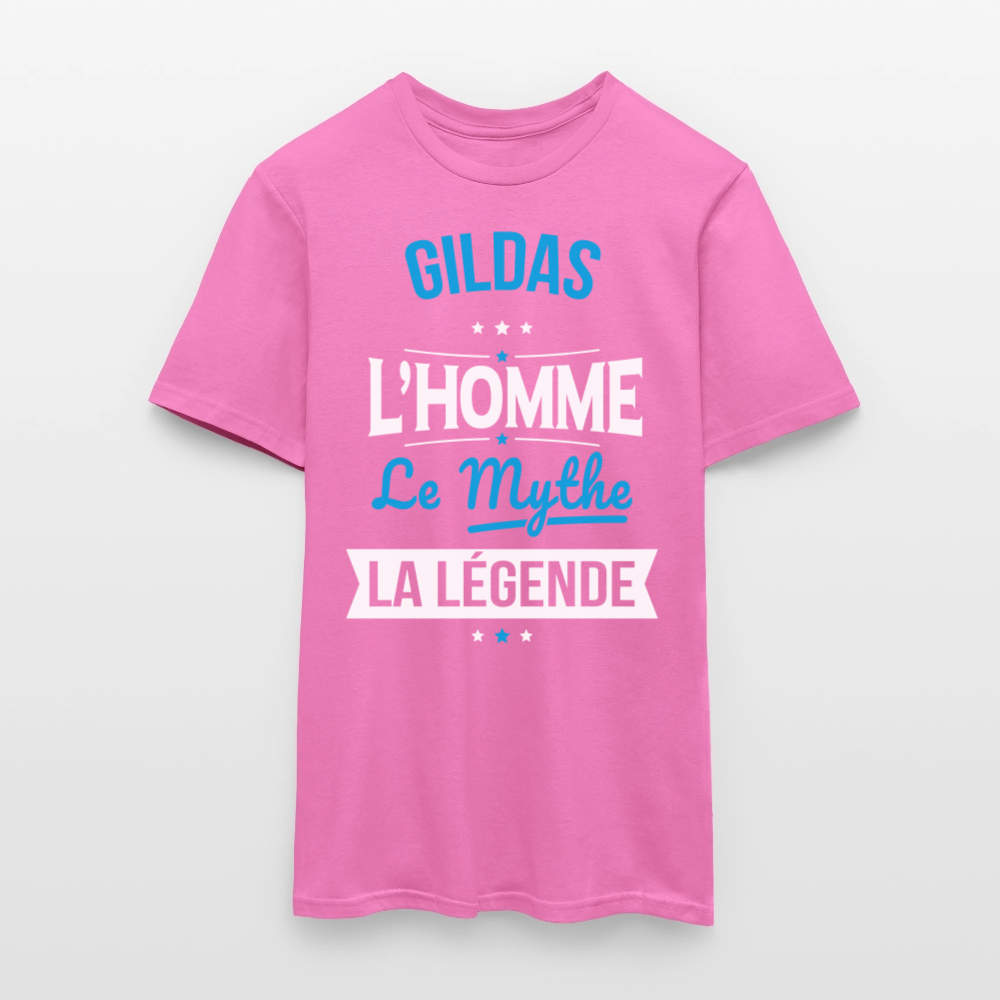 T-shirt Homme - Gildas - l'Homme - le Mythe - la Légende - rose