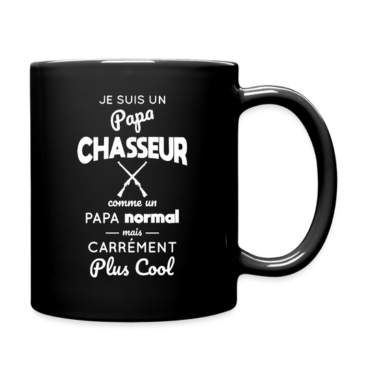 Mug uni - Papa chasseur plus cool - noir