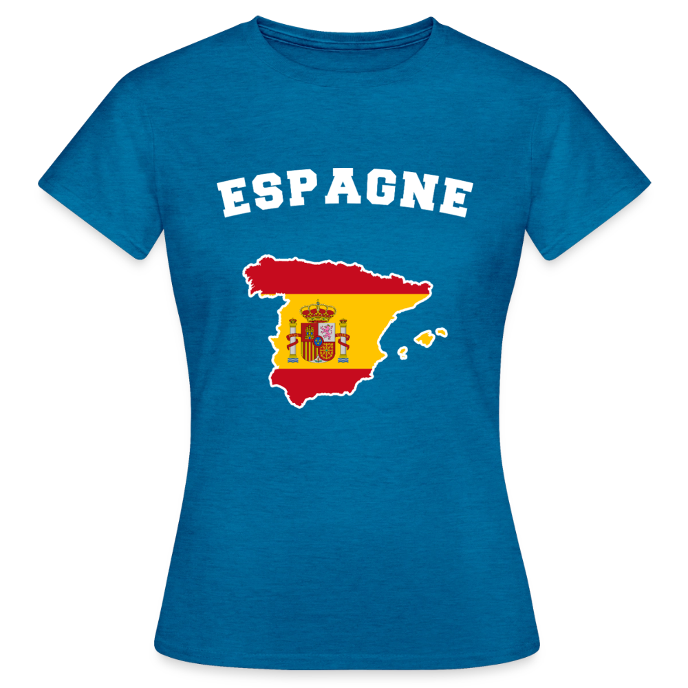 T-shirt Femme - Espagne - bleu saphir antique chiné