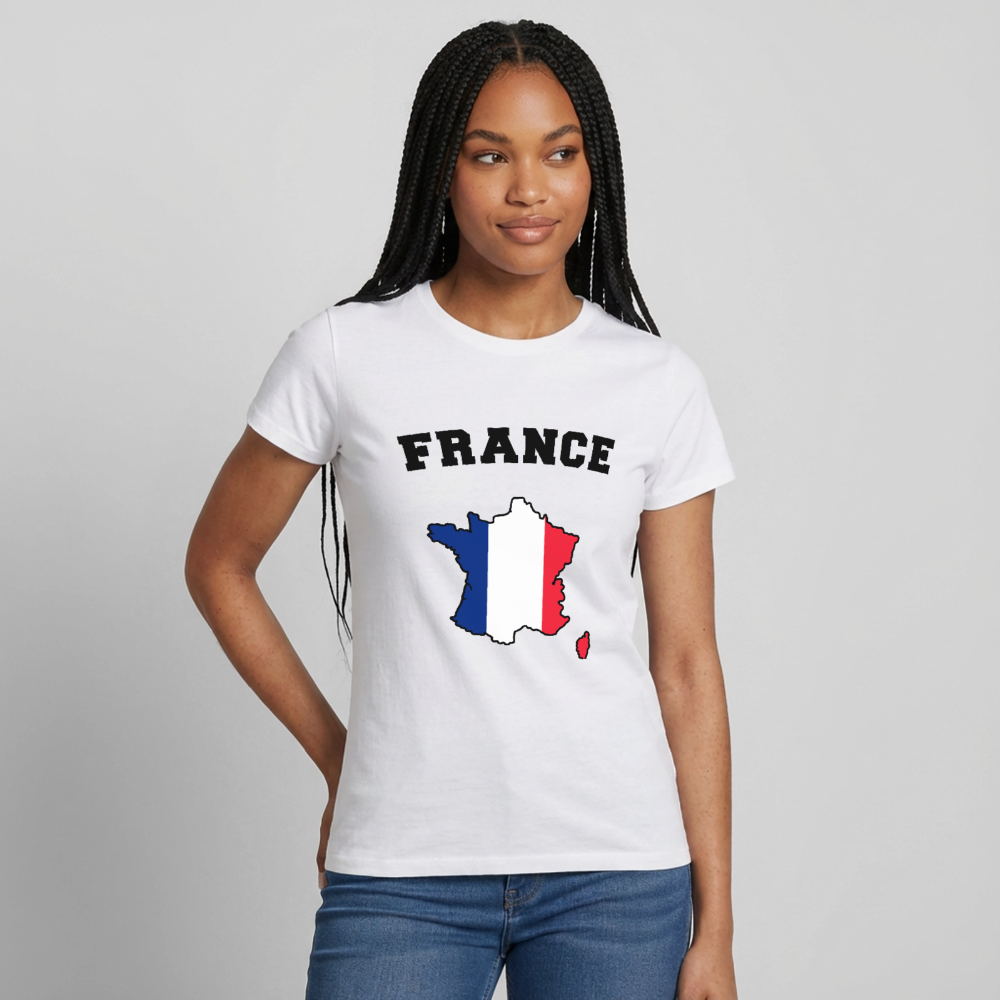 T-shirt Femme coloris clair - France - blanc