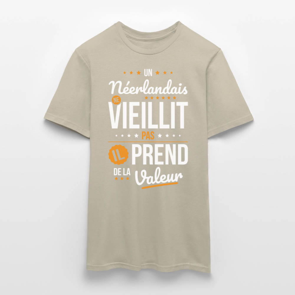 T-shirt Homme - Un Néerlandais ne vieillit pas - beige sable