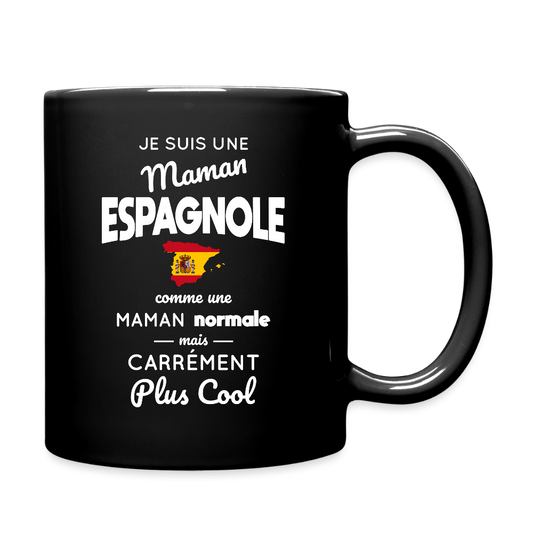 Mug uni - Maman Espagnole plus cool - noir