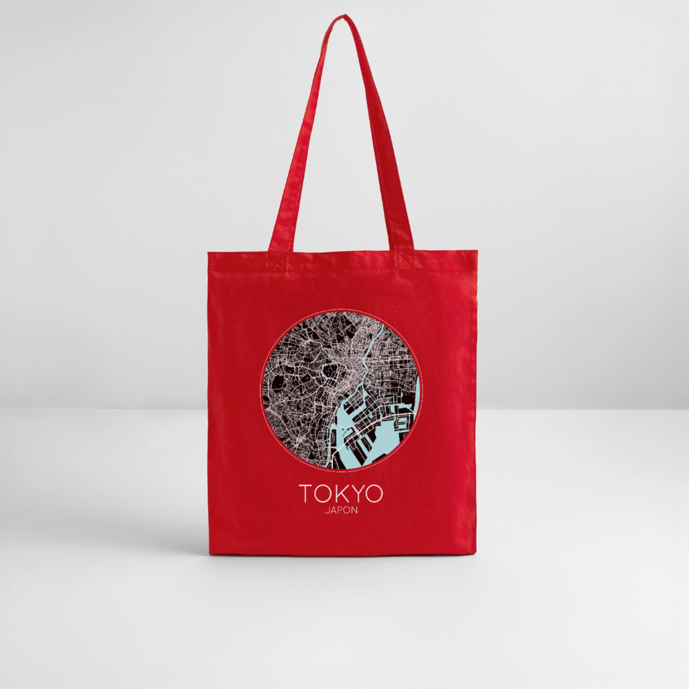 Tote Bag Tokyo Bio – Plan de Tokyo - rouge