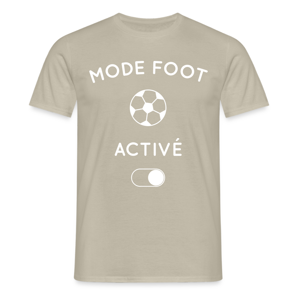 T-shirt Homme - Mode foot activé - beige sable