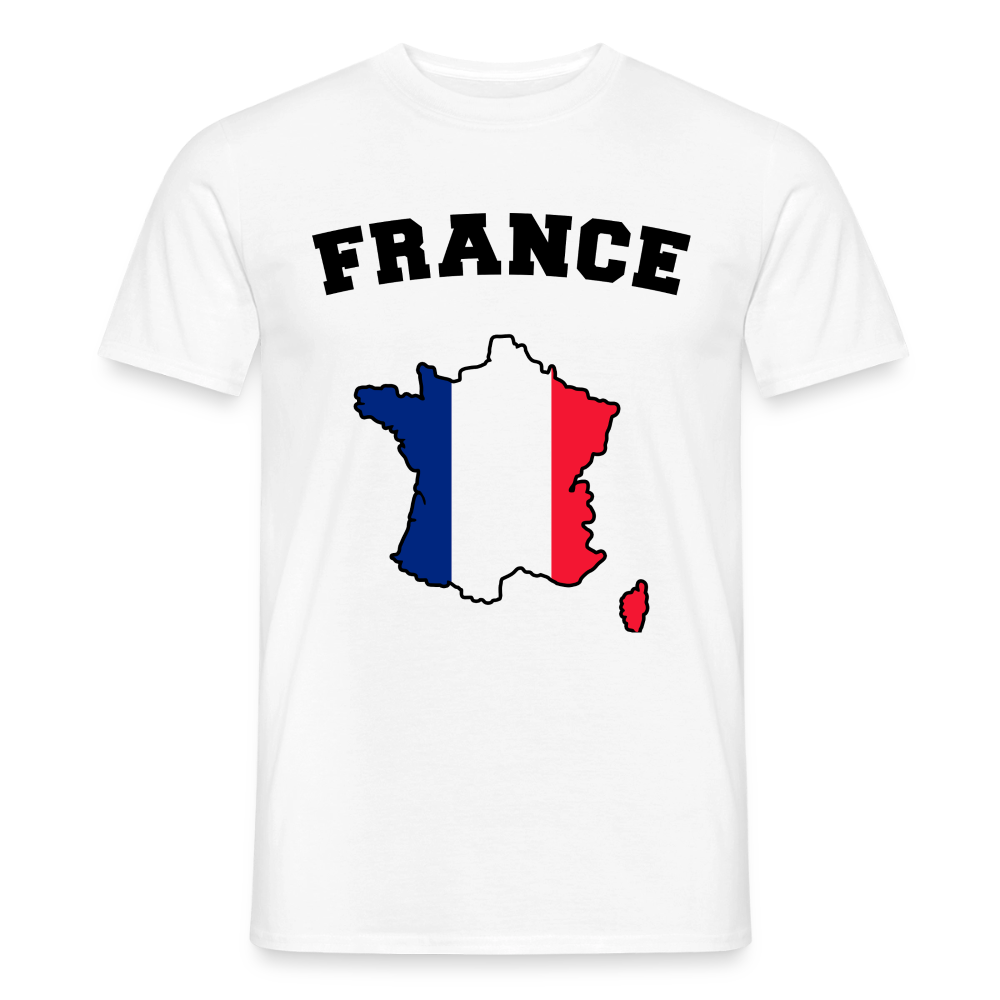 T-shirt Homme coloris clair - France - blanc