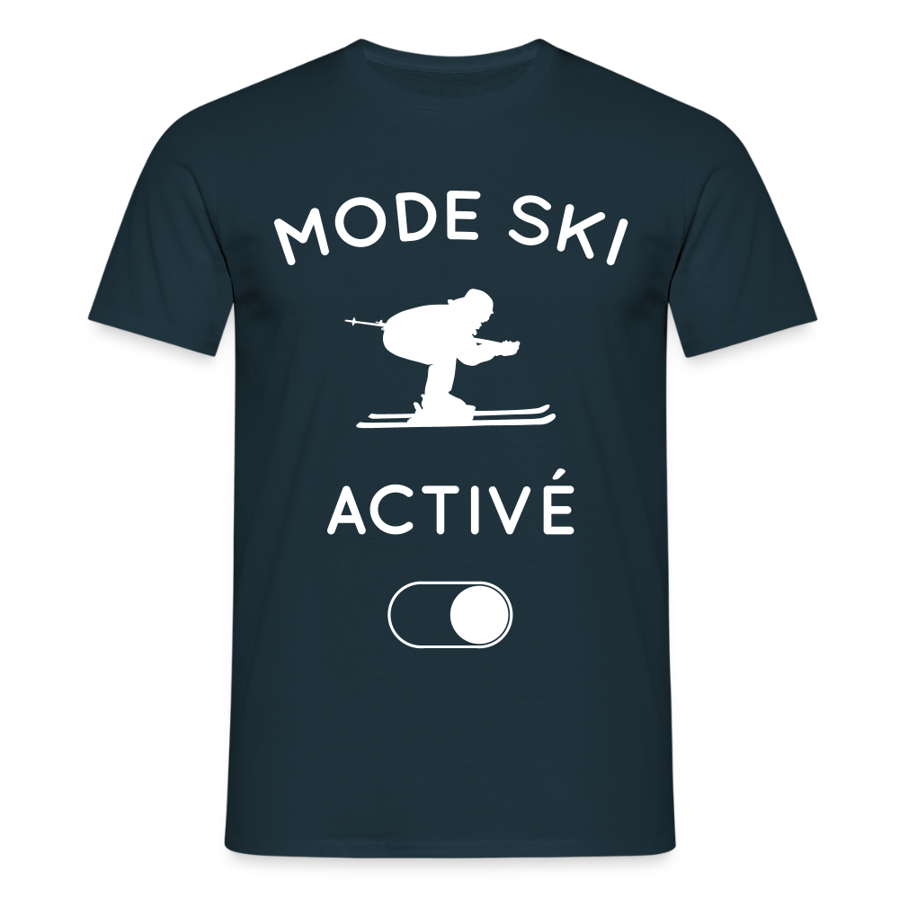 T-shirt Homme - Mode ski activé - marine