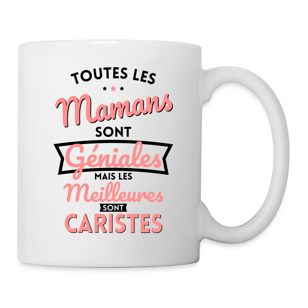 Mug blanc - Mamans géniales - Les meilleures sont caristes - blanc