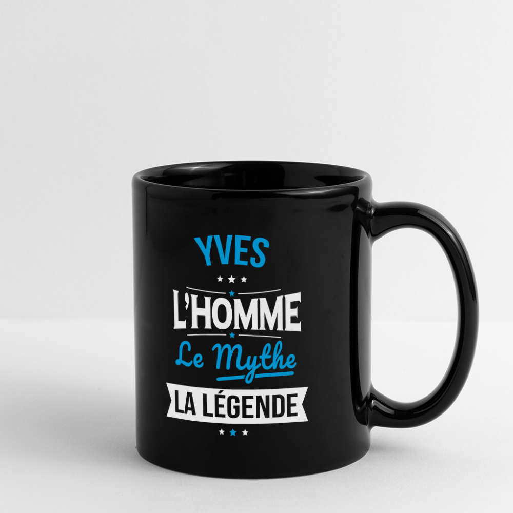 Mug uni - Yves - l'Homme - le Mythe - la Légende - noir