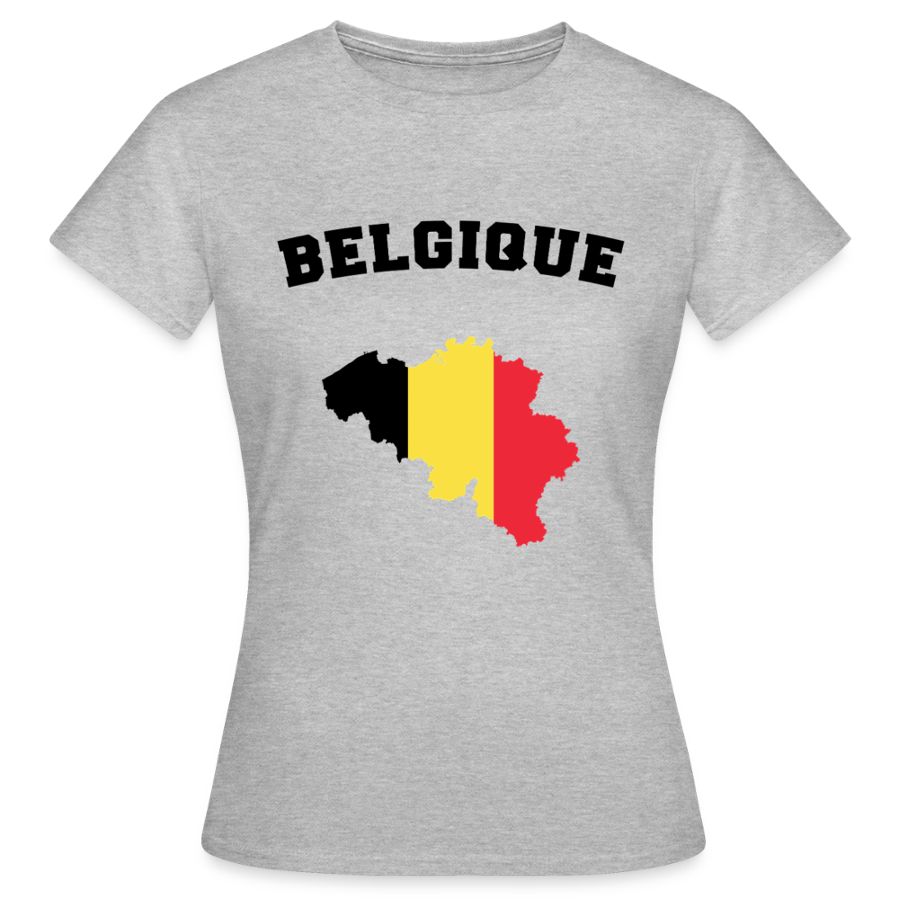 T-shirt Femme coloris clair - Belgique - gris chiné