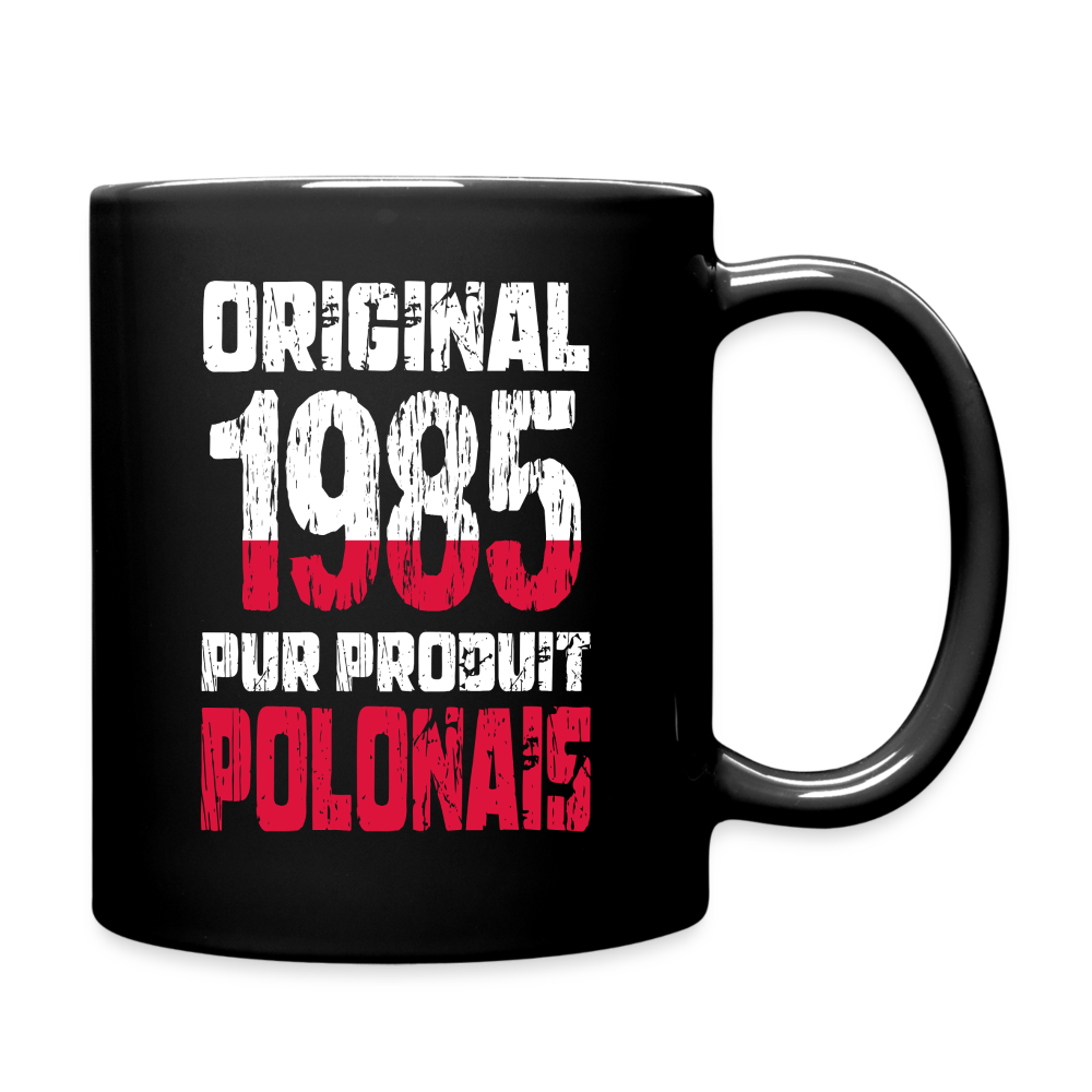 Mug uni - Anniversaire 40 Ans -  Original 1985 - Pur produit Polonais - noir
