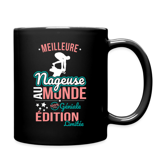 Mug uni - Meilleure Nageuse au monde - 100% géniale - noir