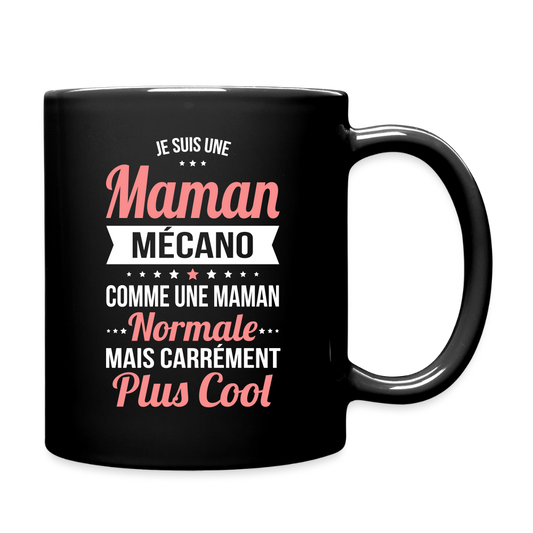 Mug uni - Maman mécano plus cool - noir