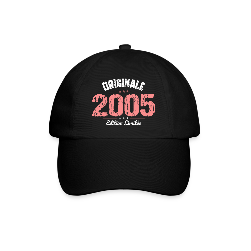 Casquette classique - Anniversaire 20 Ans - Originale 2005 - noir/noir
