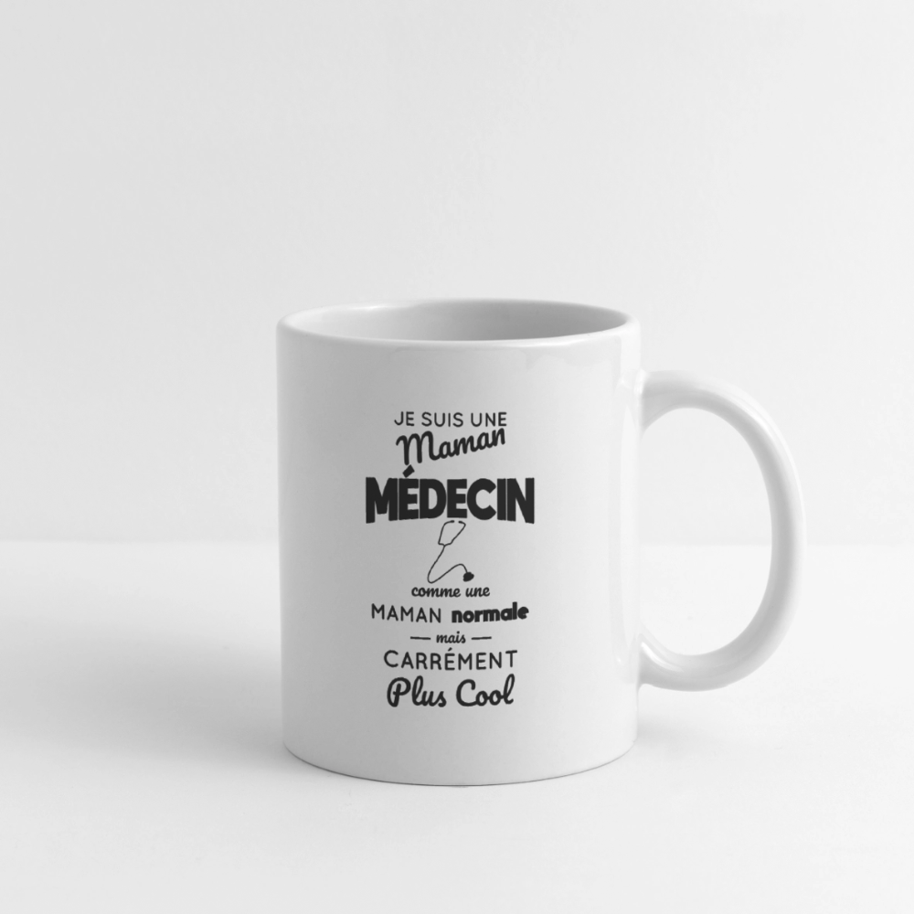 Mug blanc - Maman médecin plus cool - blanc
