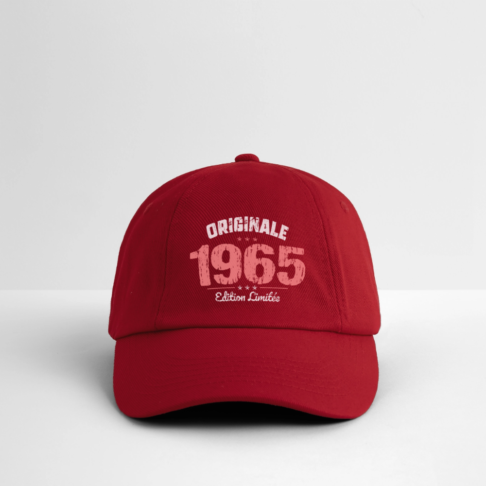Casquette classique - Anniversaire 60 Ans - Originale 1965 - rouge classique