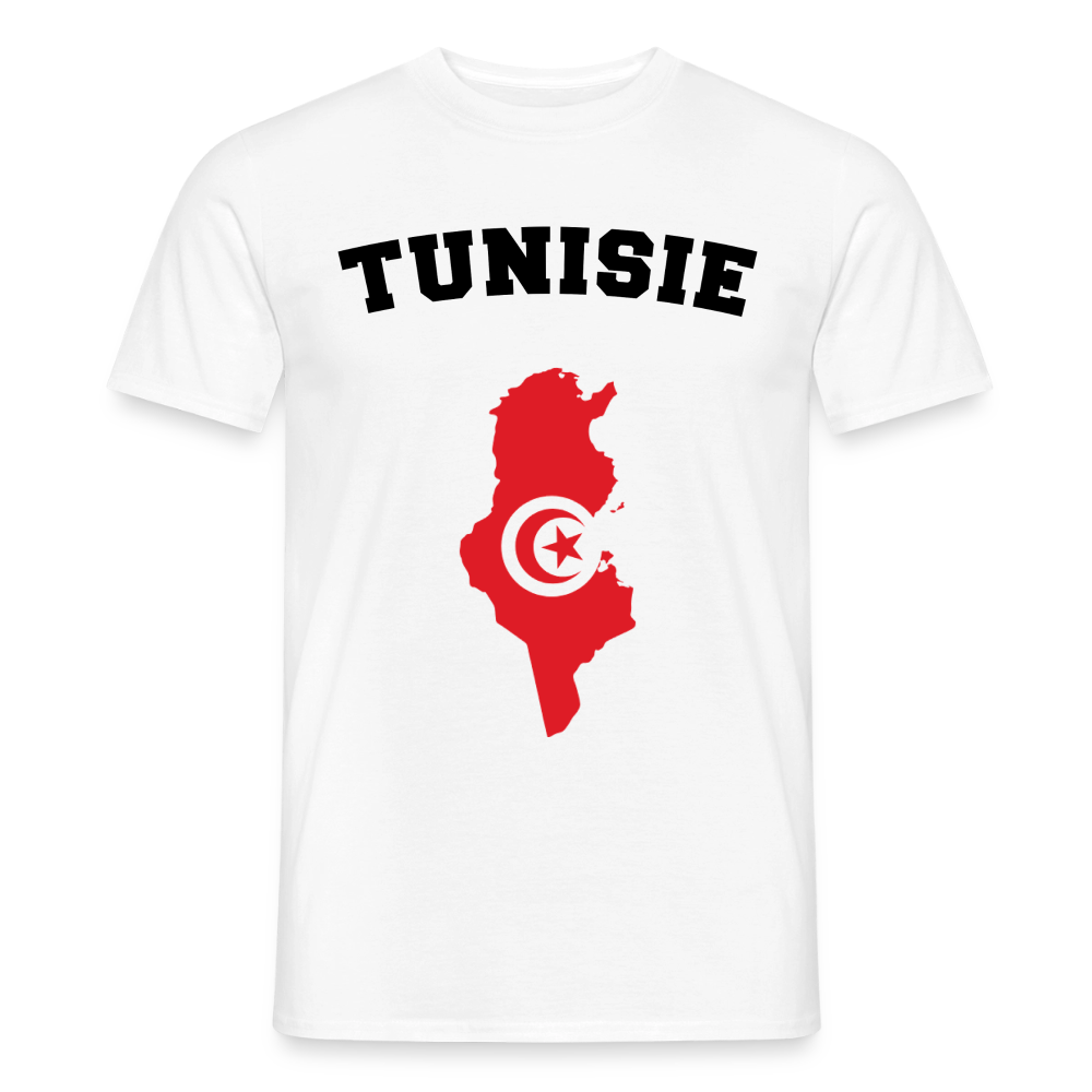 T-shirt Homme coloris clair - Tunisie - blanc