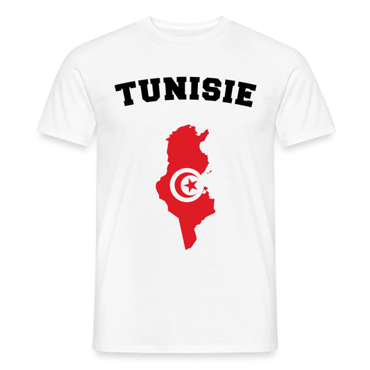 T-shirt Homme coloris clair - Tunisie - blanc