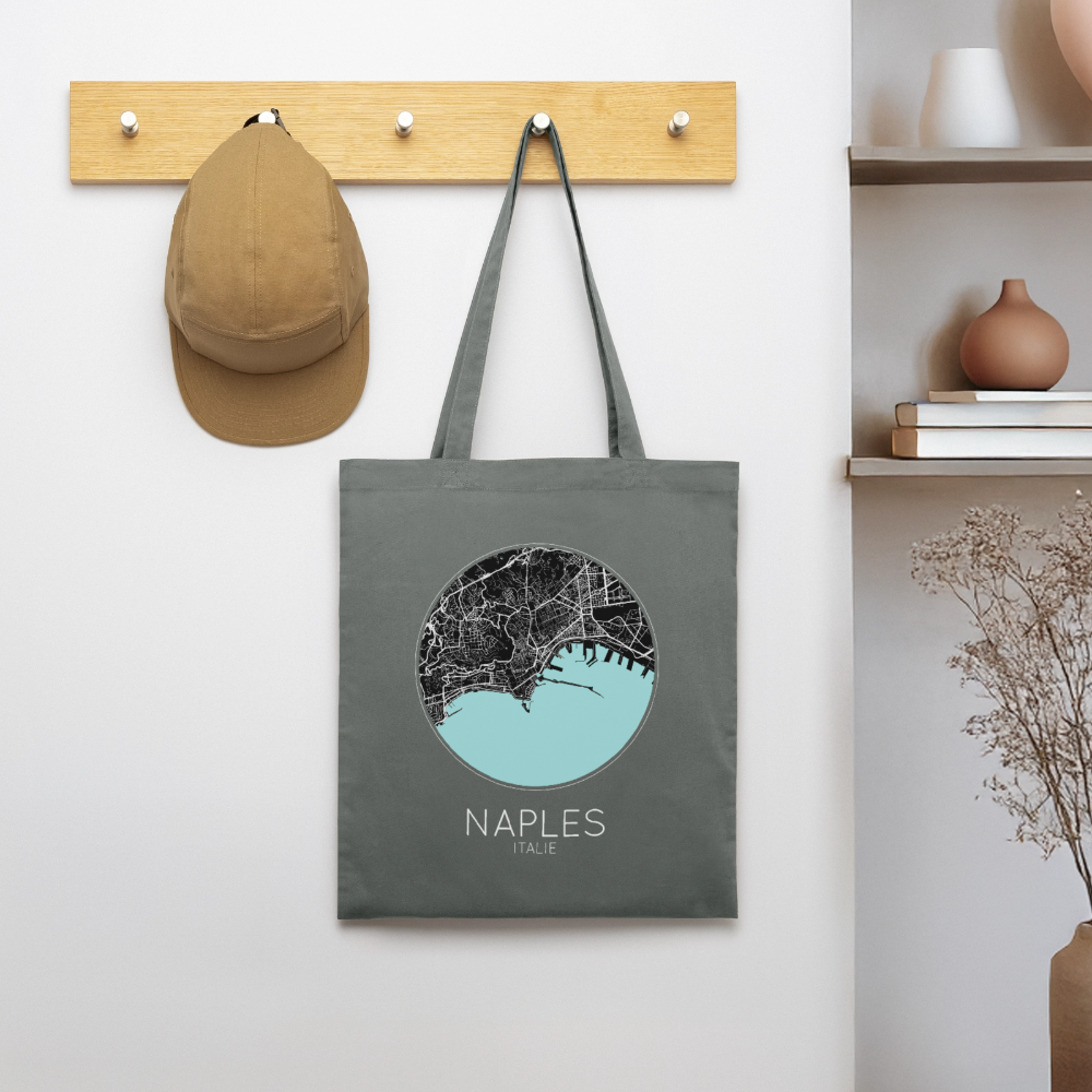 Tote Bag Naples Bio – Plan de Naples - charbon