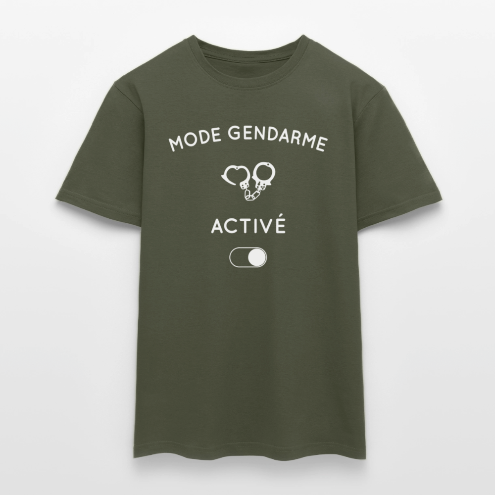 T-shirt Homme - Mode gendarme activé - vert militaire