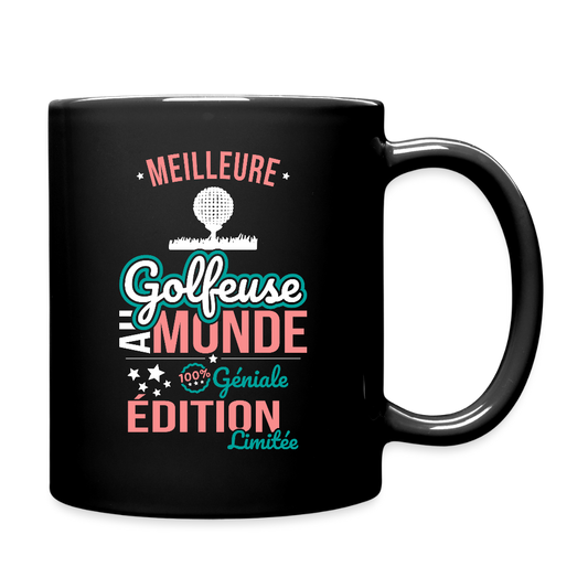 Mug uni - Meilleure Golfeuse au monde - 100% géniale - noir