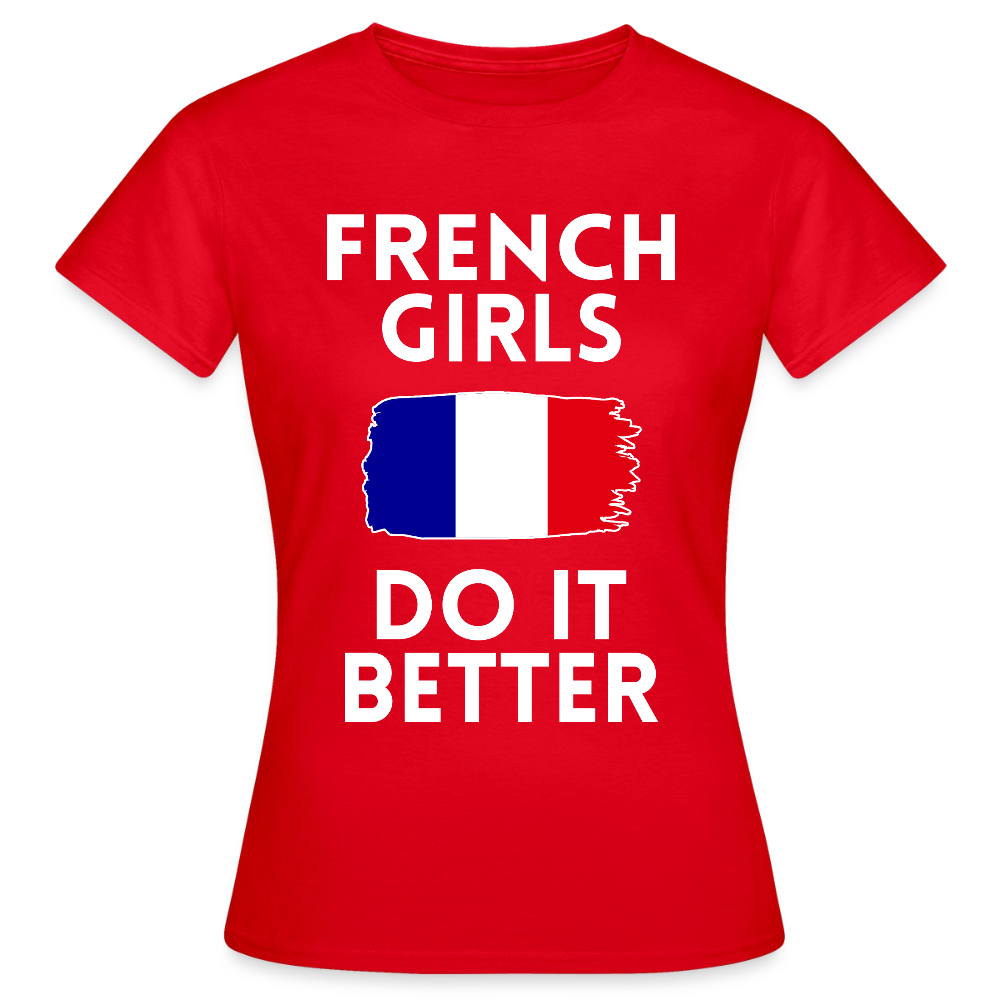 T-shirt femme - French Girls Do It Better - rouge