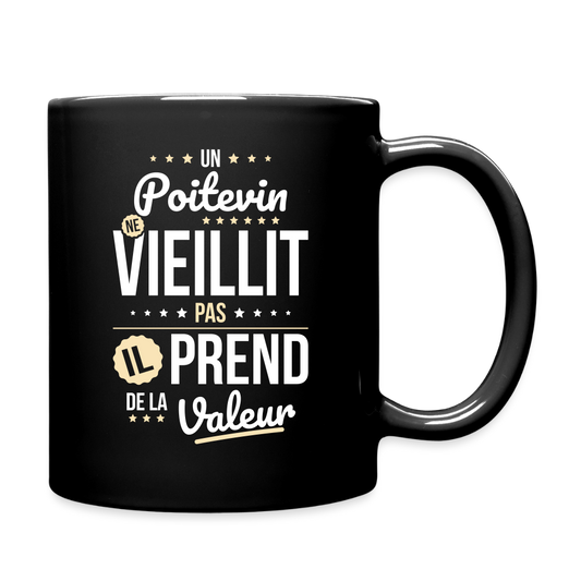 Mug uni - Un Poitevin ne vieillit pas - noir