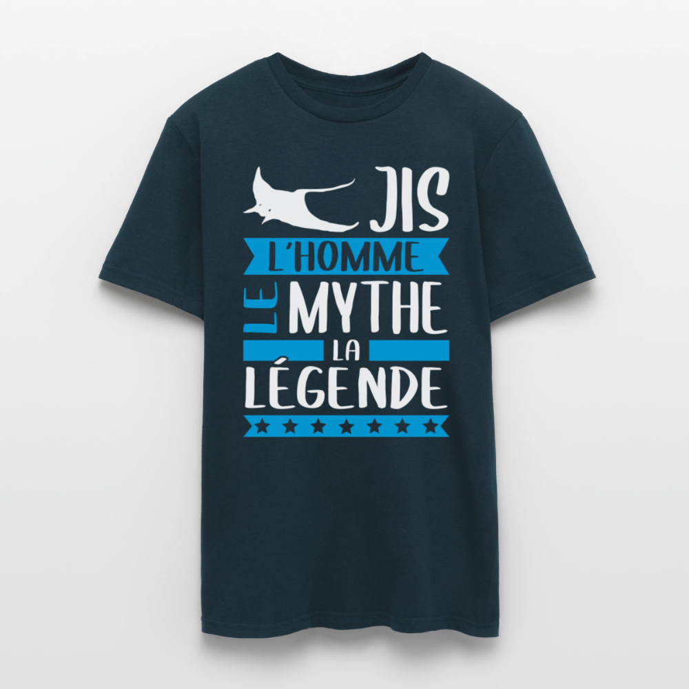 T-shirt homme Régis rébus – L’homme, le mythe, la légende - marine