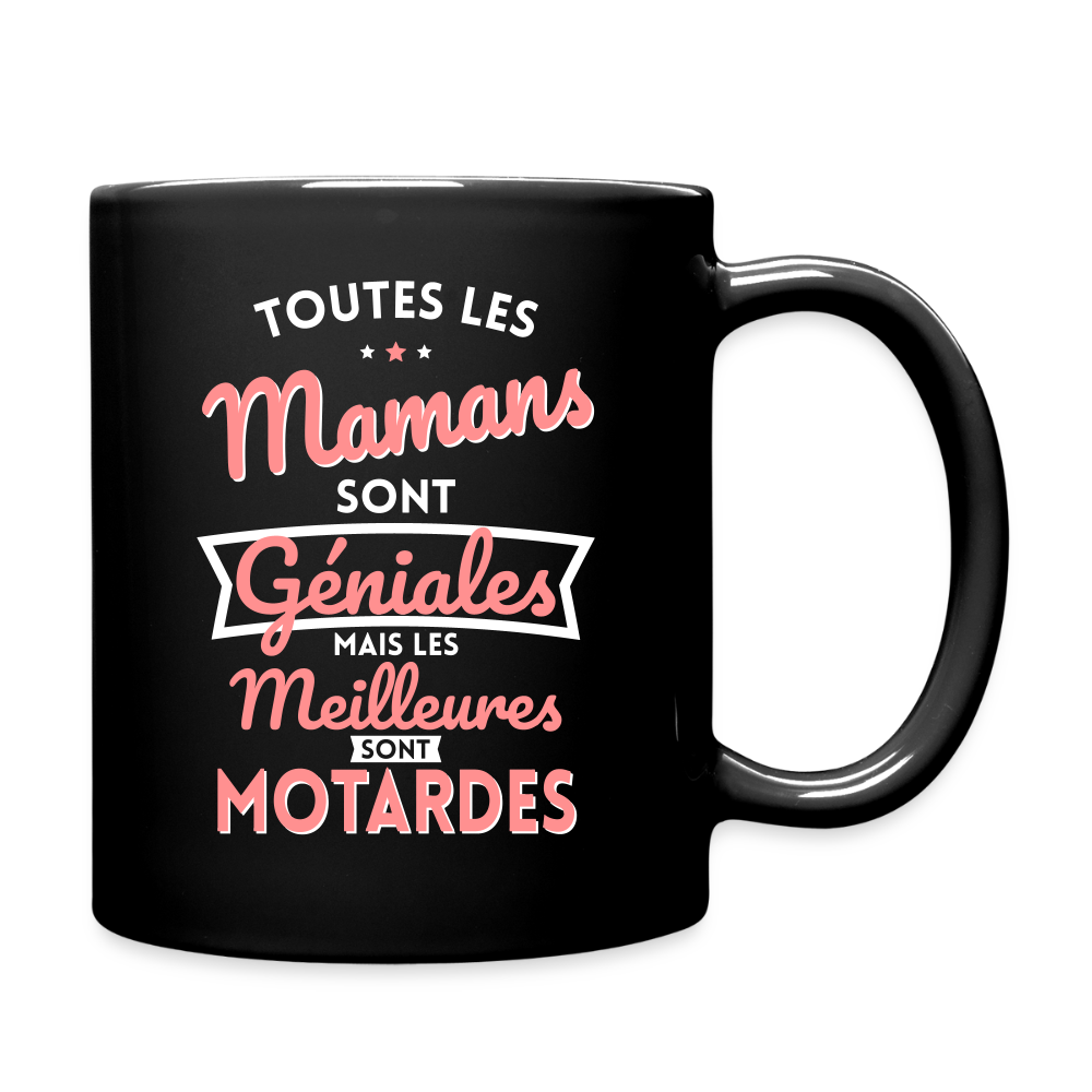 Mug uni - Mamans géniales - Les meilleures sont motardes - noir