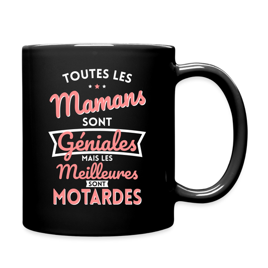 Mug uni - Mamans géniales - Les meilleures sont motardes - noir