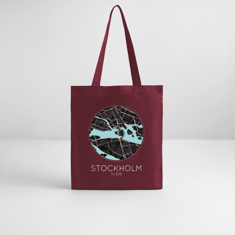 Tote Bag Stockholm Bio – Plan de Stockholm - bordeaux