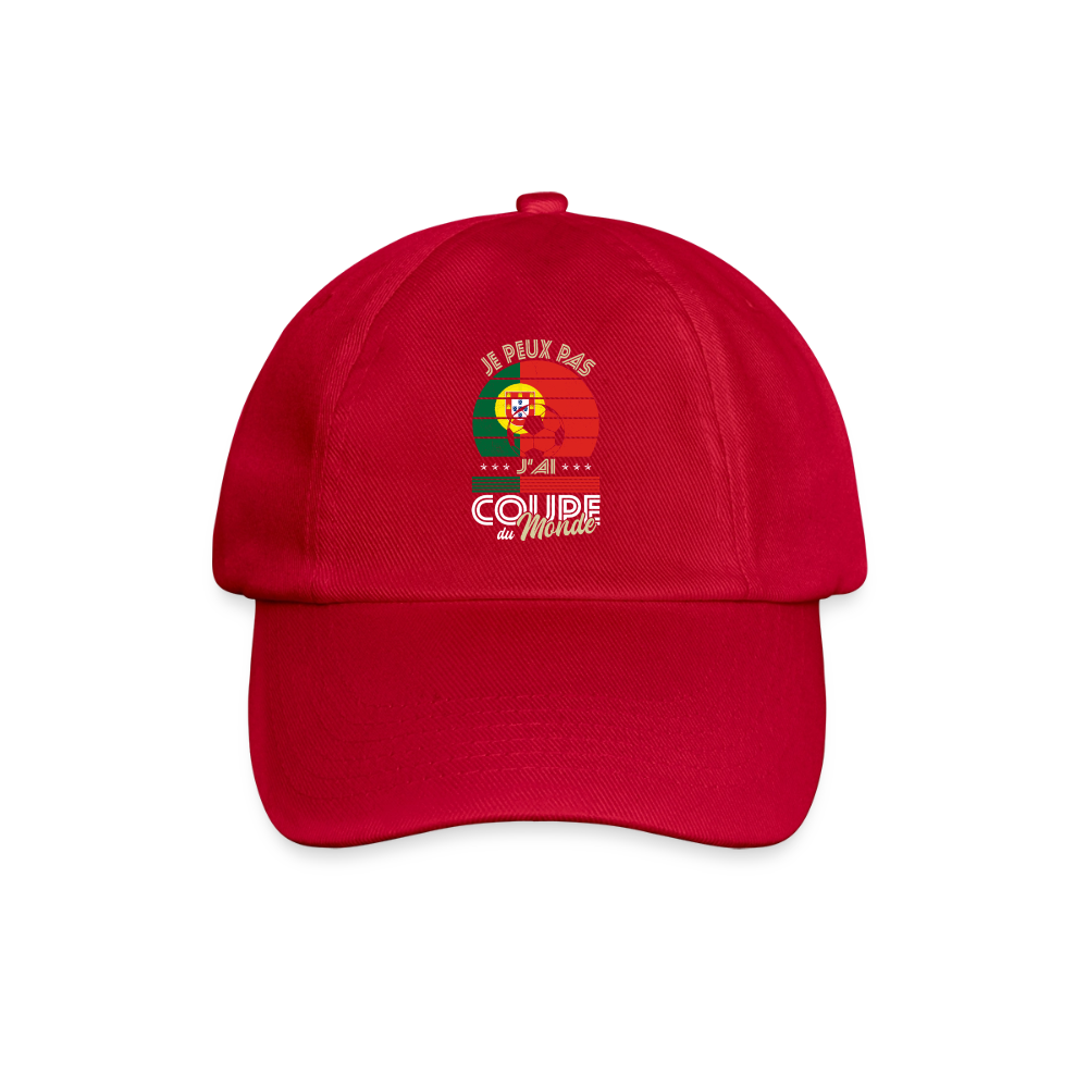 Casquette classique - Je peux pas j'ai Coupe du Monde - Portugal - rouge classique