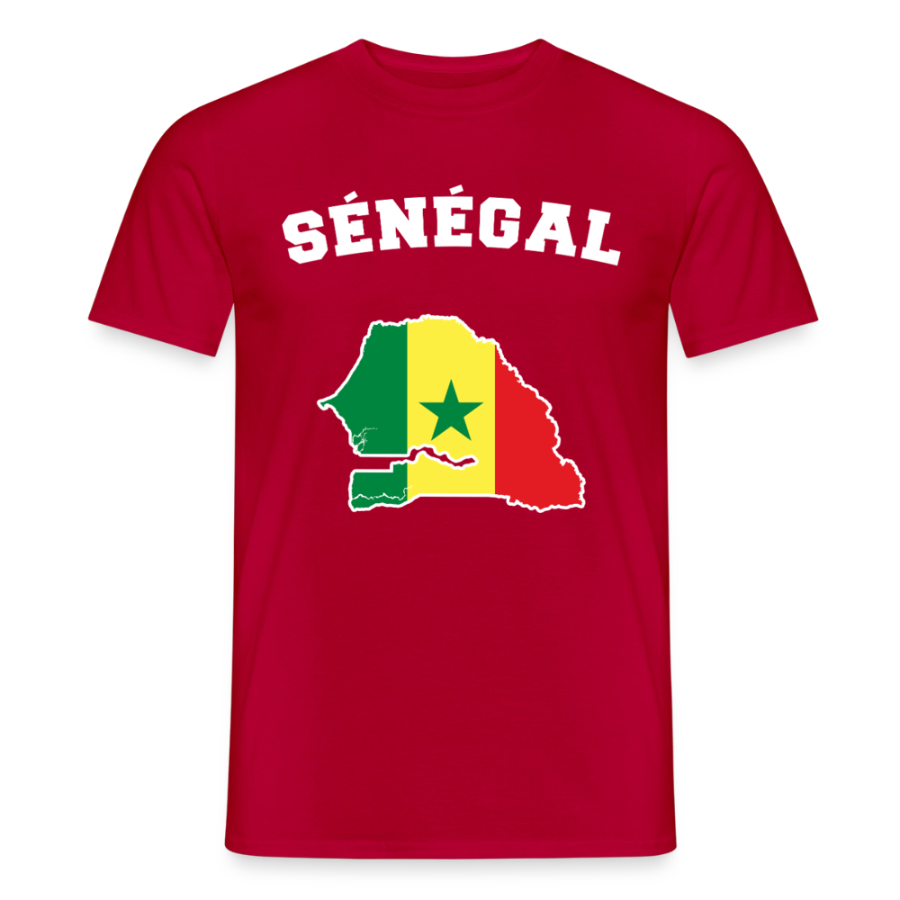 T-shirt Homme - Sénégal - rouge