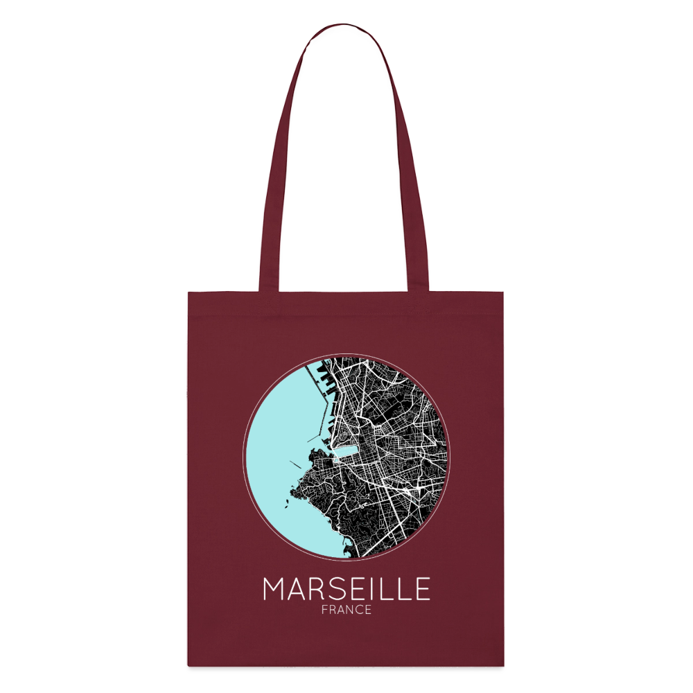 Tote Bag Marseille Bio – Plan de Marseille - bordeaux
