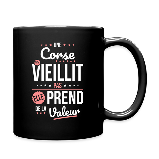 Mug uni - Une Corse ne vieillit pas - noir
