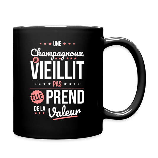 Mug uni -  Une Champagnoux ne vieillit pas - noir