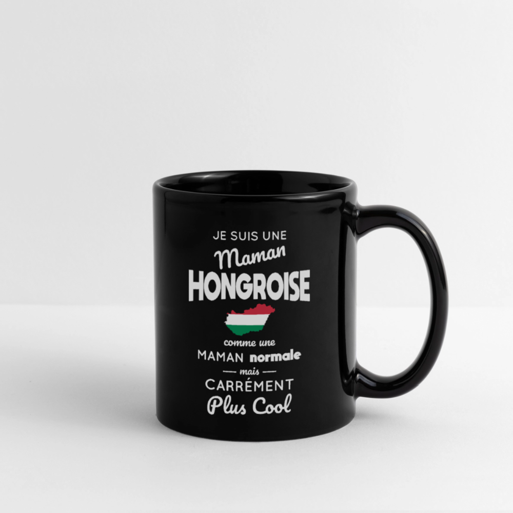 Mug uni - Maman Hongroise plus cool - noir