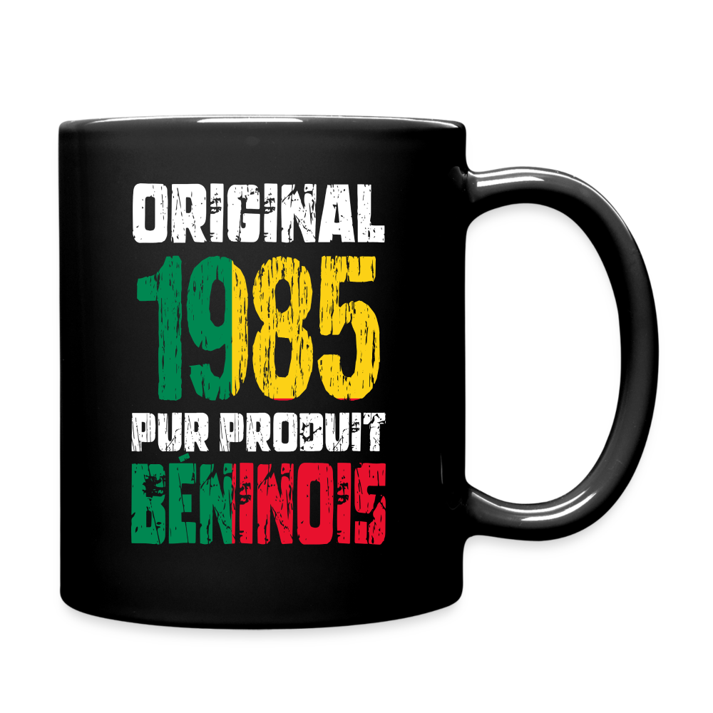 Mug uni - Anniversaire 40 Ans -  Original 1985 - Pur produit Béninois - noir
