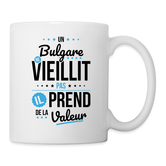 Mug blanc - Un Bulgare ne vieillit pas - blanc