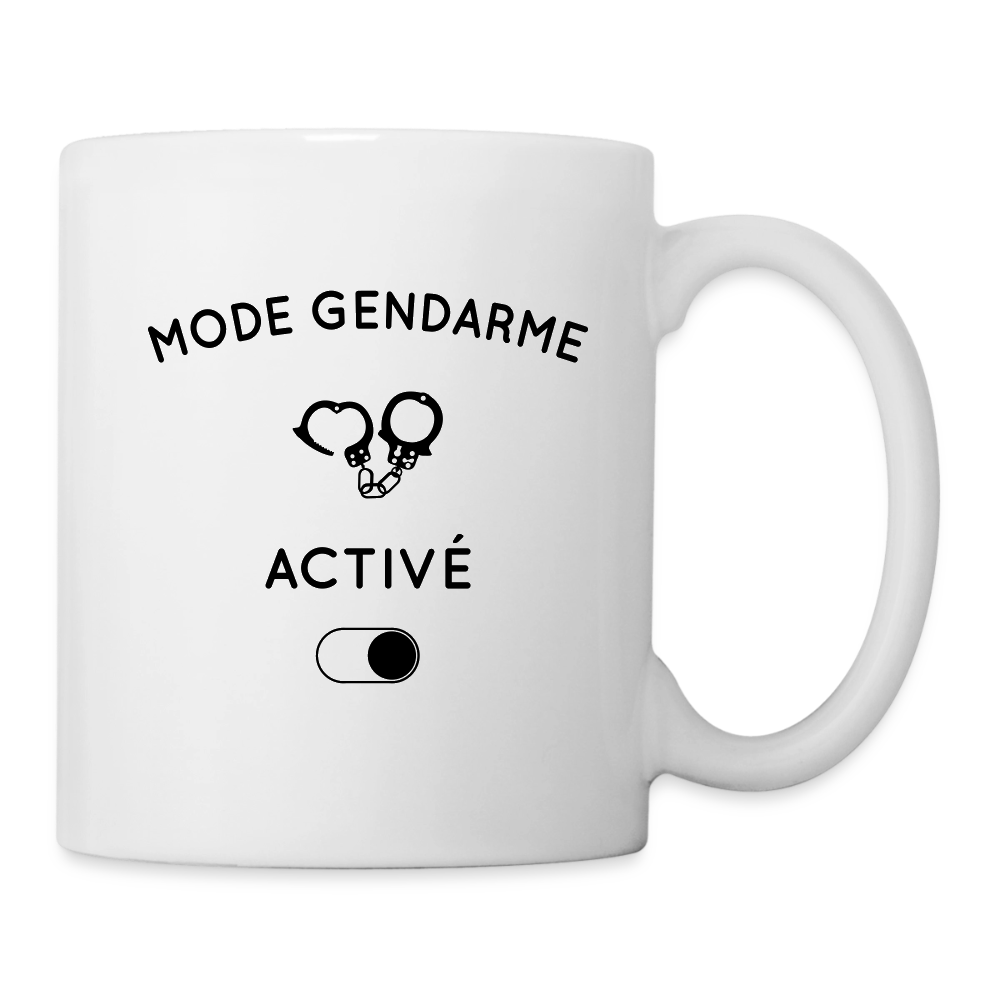 Mug blanc - Mode gendarme activé - blanc