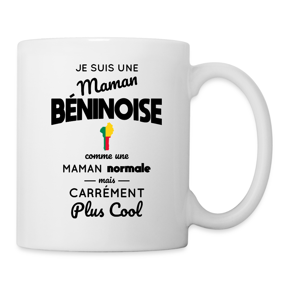 Mug blanc - maman Béninoise plus cool - blanc