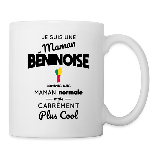 Mug blanc - maman Béninoise plus cool - blanc
