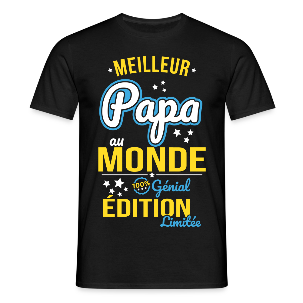 T-shirt Homme - Meilleur Papa au monde - noir