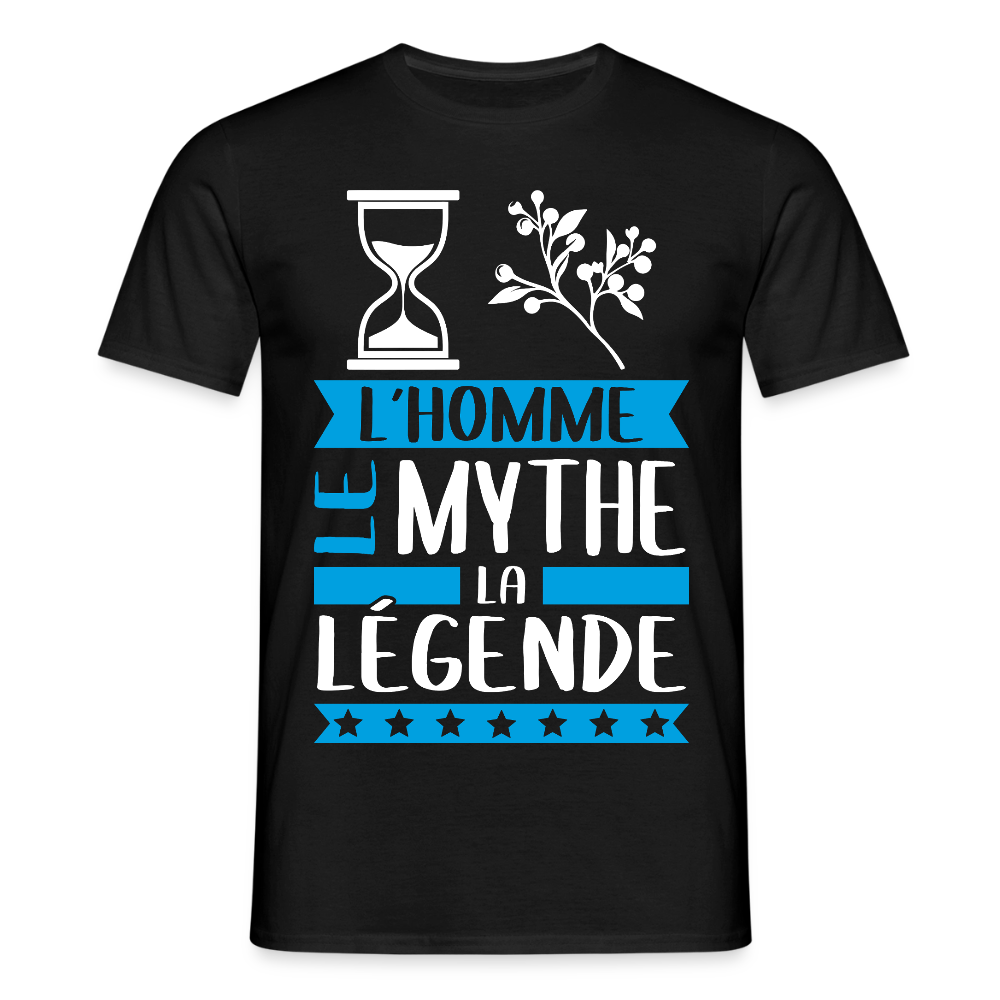 T-shirt homme Tanguy rébus – L’homme, le mythe, la légende - noir