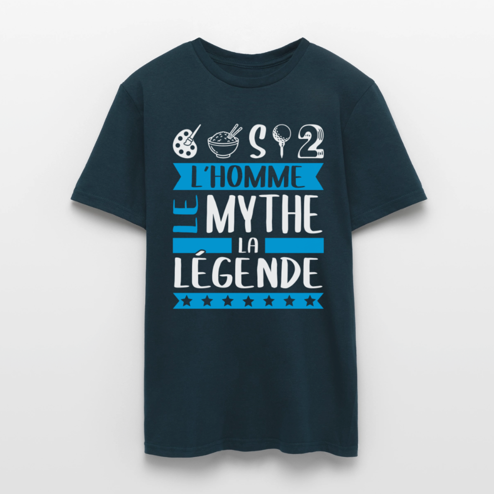 T-shirt homme Aristide rébus – L’homme, le mythe, la légende - marine