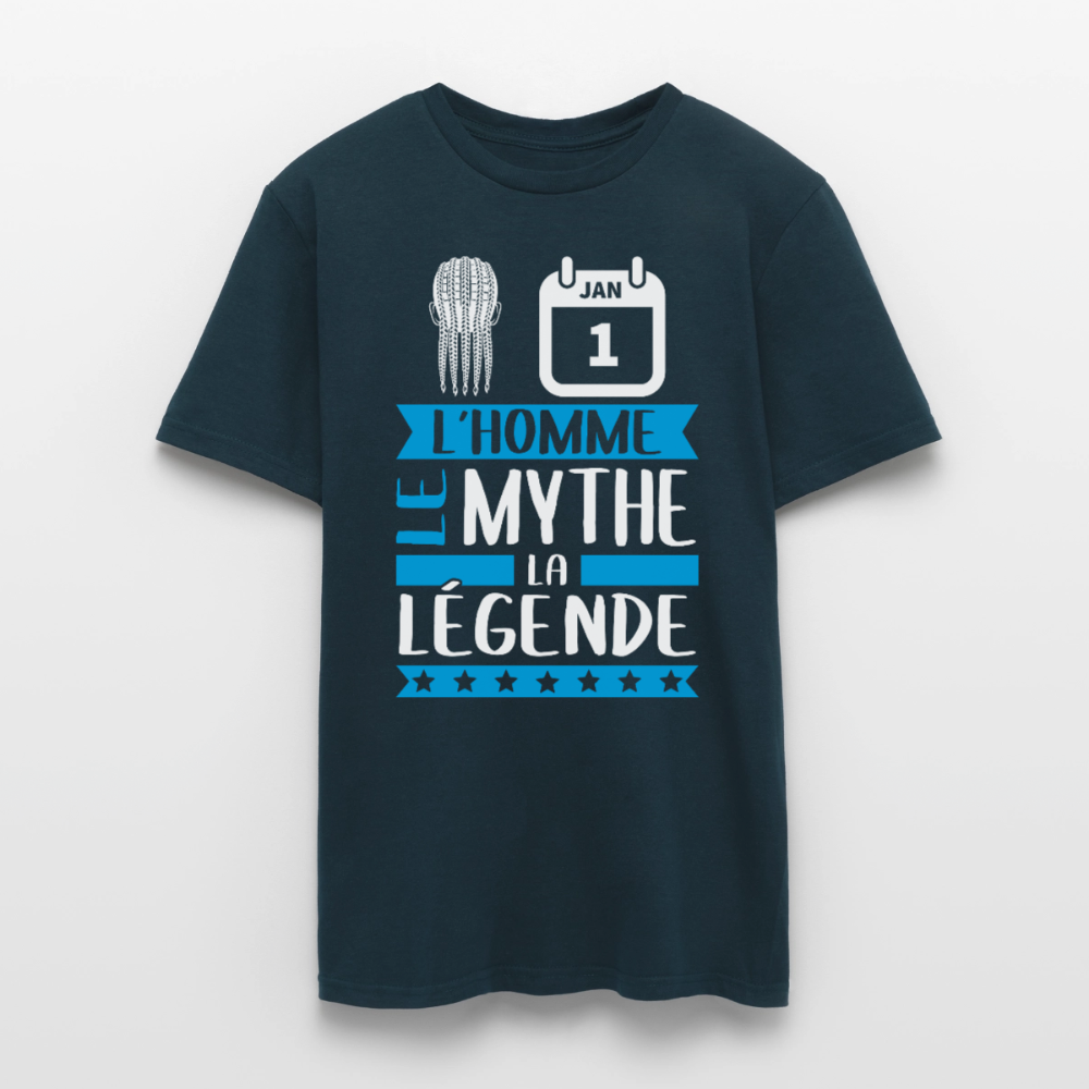 T-shirt homme Nathan rébus – L’homme, le mythe, la légende - marine
