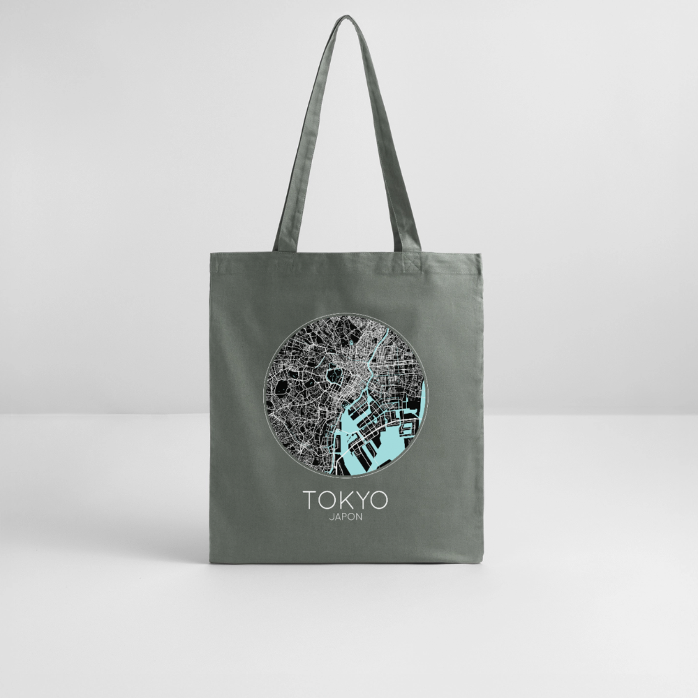 Tote Bag Tokyo Bio – Plan de Tokyo - charbon