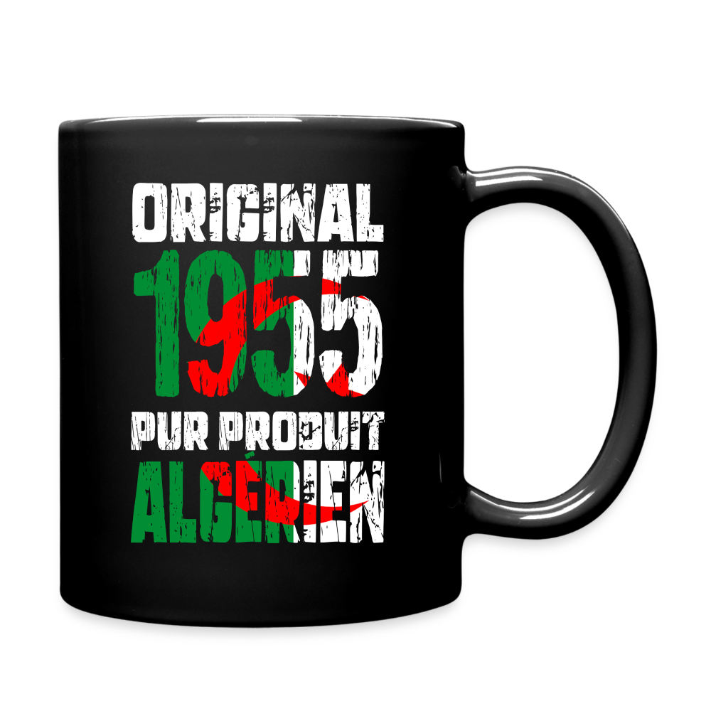 Mug uni - Anniversaire 70 Ans - Original 1955 - Pur produit Algérien - noir
